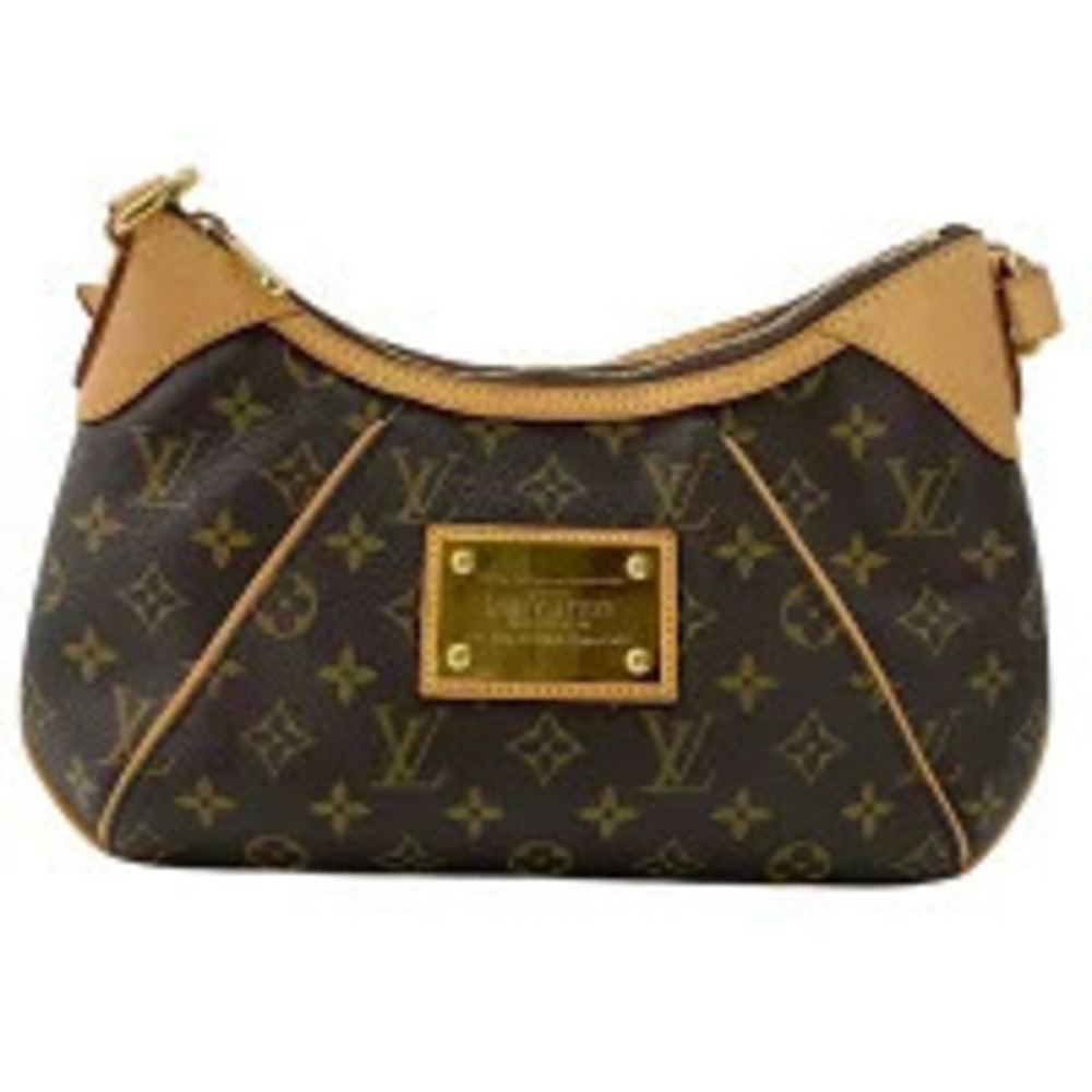 Louis Vuitton Monogram Thames Shoulder Bag Brown